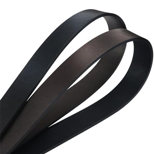 maikun Mens Dress Leather Belt, 1.3'' Width Casual Black Belt for Men, for Waist Size 32-34'' - Image 4