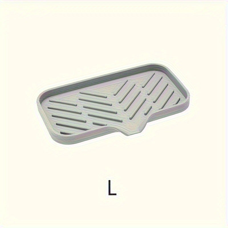 1pc Silicone Kitchen Sink Tray Soap Tray Holder - Image 1