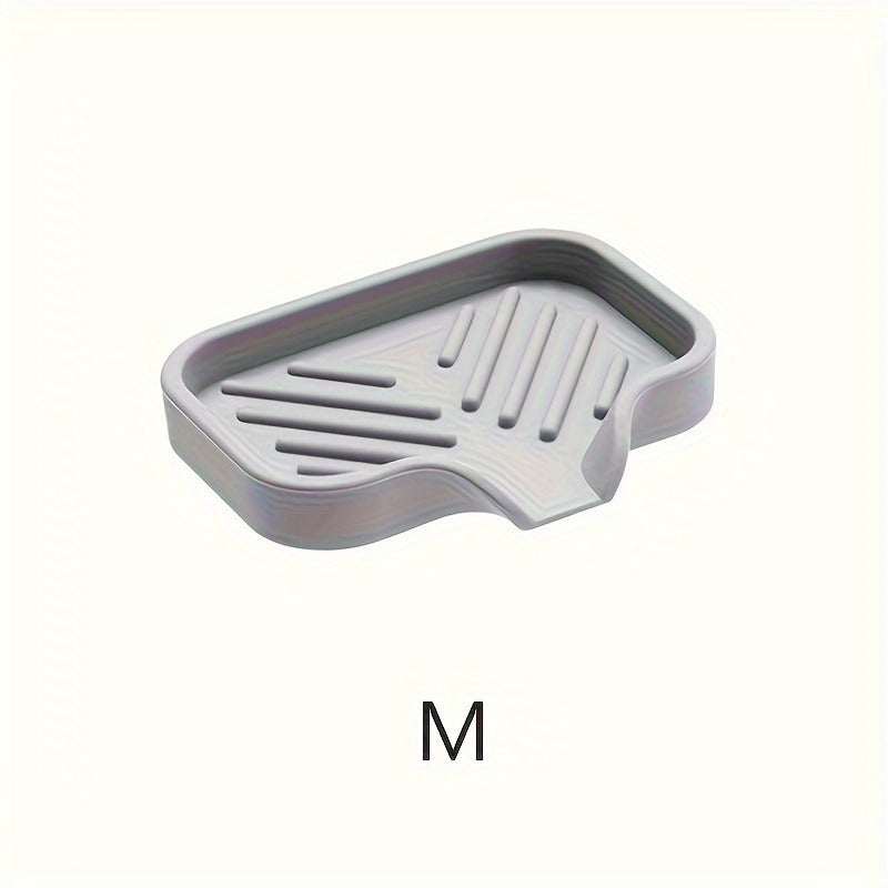 1pc Silicone Kitchen Sink Tray Soap Tray Holder - Image 5