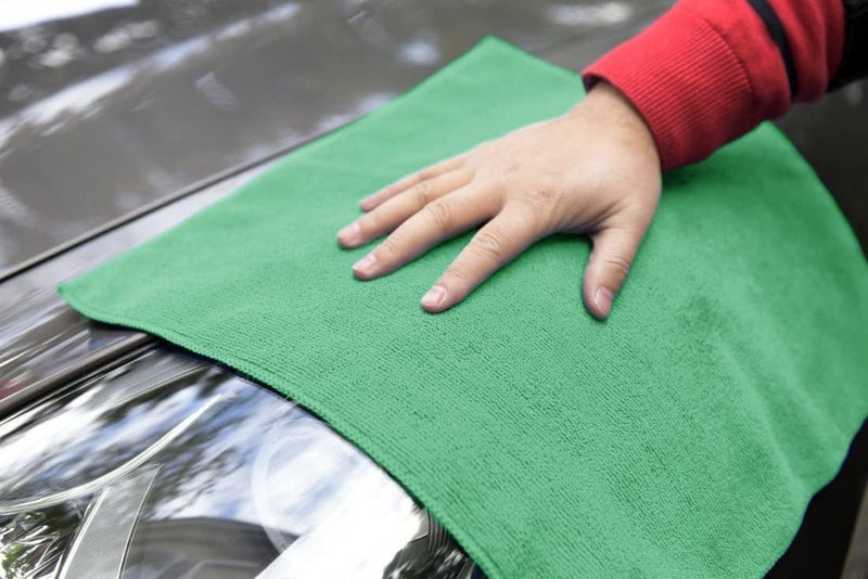 Showstopper Microfiber Cleaning Cloths for Kitchen & Home – Green, Pack of 10, 30x30cm, 250 GSM, Ultra Soft, Streak-Free, Lint-Free, Washable Kitchen Towel, Dusting Cloth and Car Cleaning Cloths - Image 4