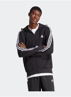 Adidas أساسيات French Terry 3-Stripes بسحاب كامل  - Image 3