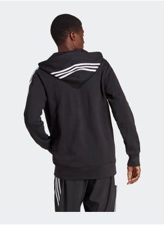Adidas أساسيات French Terry 3-Stripes بسحاب كامل  - Image 5