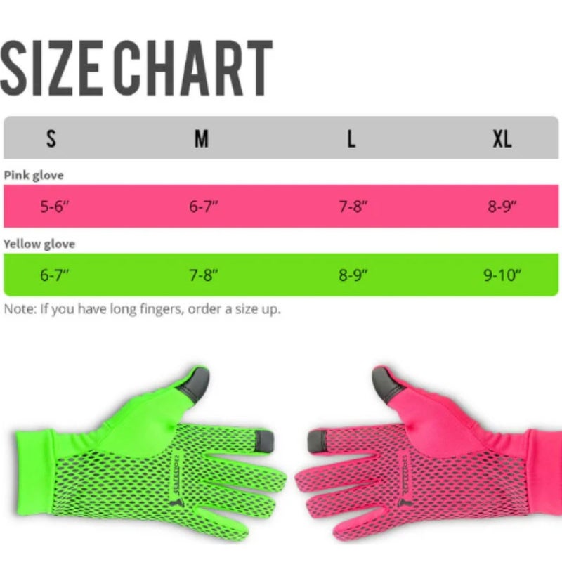 ReflecToes Reflective Winter Running Gloves - Touch Screen Compatible Warm Gloves -Thermal Fleece - Cold Weather Hi Vis Safety for Night Runs (Pink,XS) - Image 1