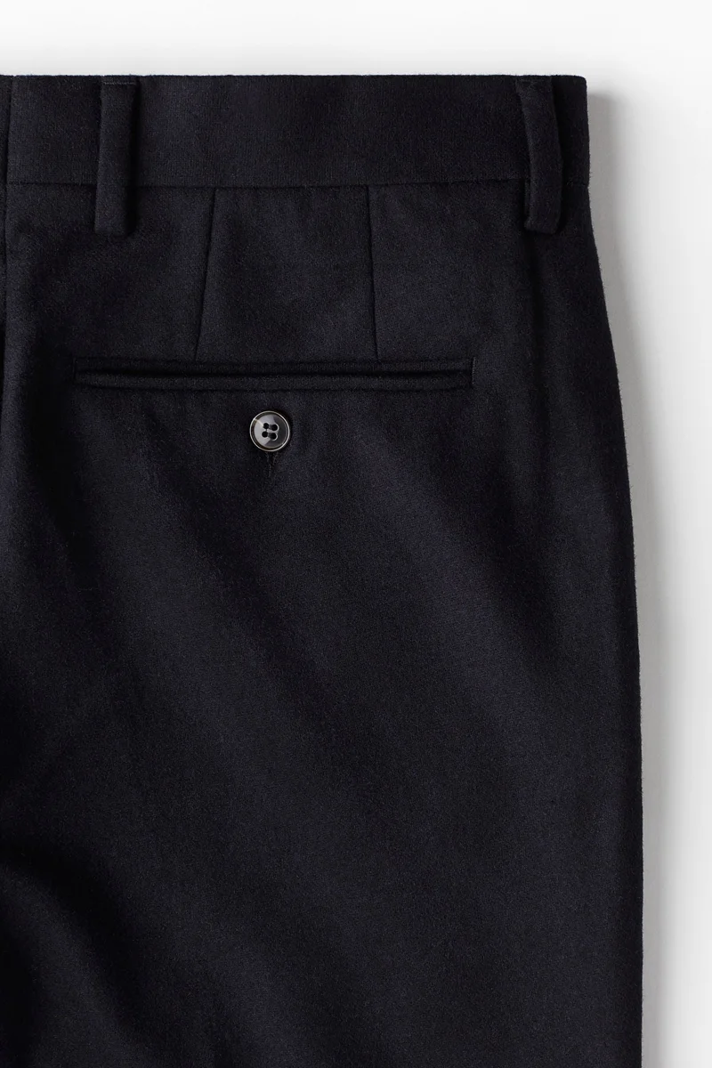 H&M Slim Fit Wool-Blend Trousers