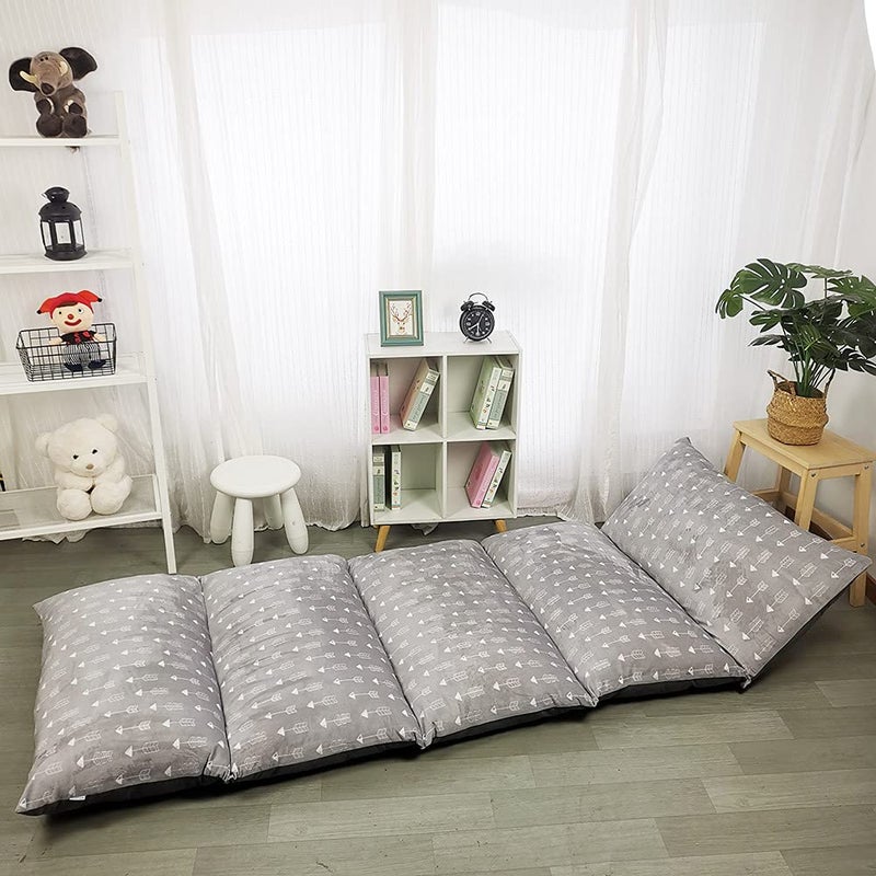 ICOPUCA Floor Lounger Pillow casing for boy Girl, Soft Minky Plush, Cover/Sleeve/Casing ONLY! Perfect Reading and Watching TV Cushion - Excellent for Sleepovers, King Size; - Image 1