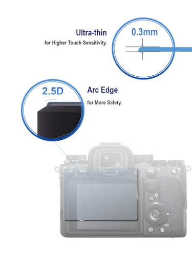 iDaPro Screen Protector for Fujifilm X-T5 Fuji XT5 + Hand Lanyard [3+1 Pack] Tempered Glass Easy Installation - Image 3