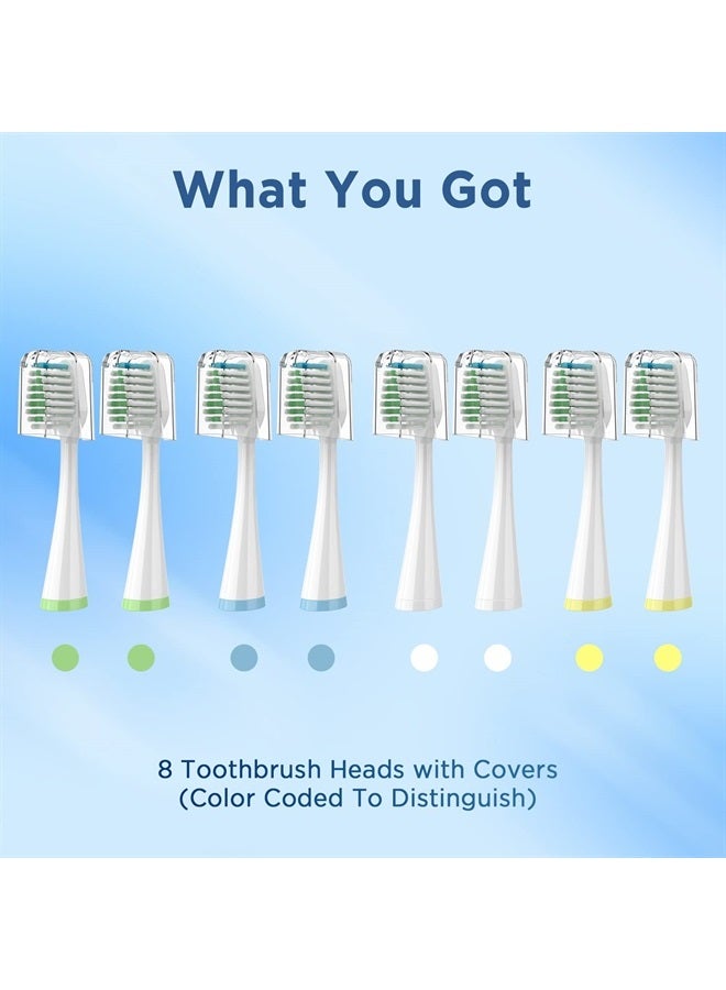 Fregum Replacement Toothbrush Heads for Water Pik Complete Care 5.0/9.0 (CC-01/WP-861), with Covers, 8 Count, White  - Image 4