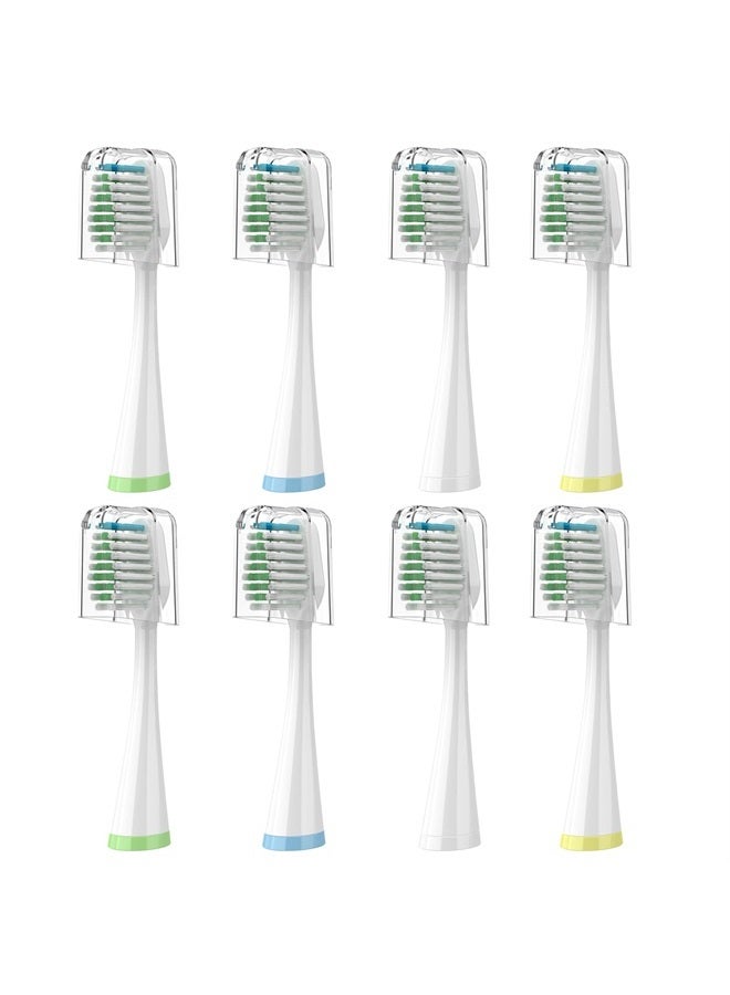 Fregum Replacement Toothbrush Heads for Water Pik Complete Care 5.0/9.0 (CC-01/WP-861), with Covers, 8 Count, White  - Image 1