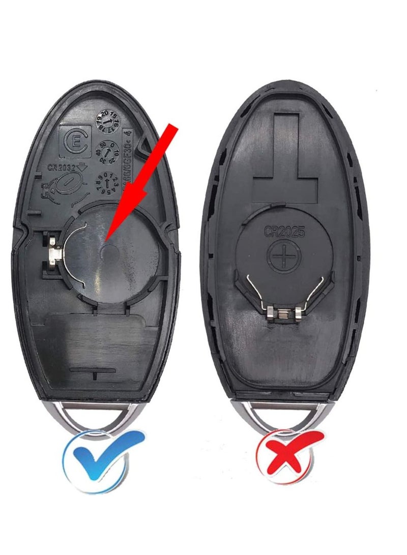 althiqahkey 4-Buttons Keyless Entry Replacement Key Fob Cover Case fit for Nissan Altima Maxima Murano Infiniti G37 Key Fob Shell - Image 2