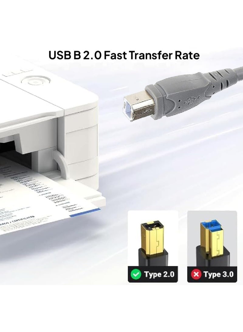 Mowsil USB 2.0 Type-A to Type-B Printer -Cable 3M - Image 2