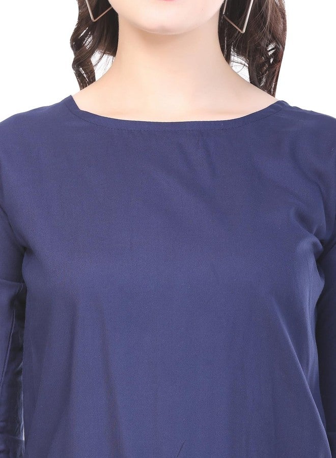 Sniffy Regular Rayon Girls top for Summer seesion (TOP-606-BLUE-15-16Y) - Image 5