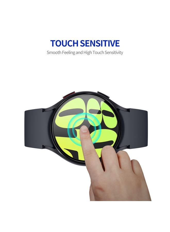 erorex For Samsung Galaxy Watch6 / Watch7 44Mm 2Pcs Silk Print Full Glue Coverage High Aluminum-Silicon Screen Protector Watch Film - Image 4