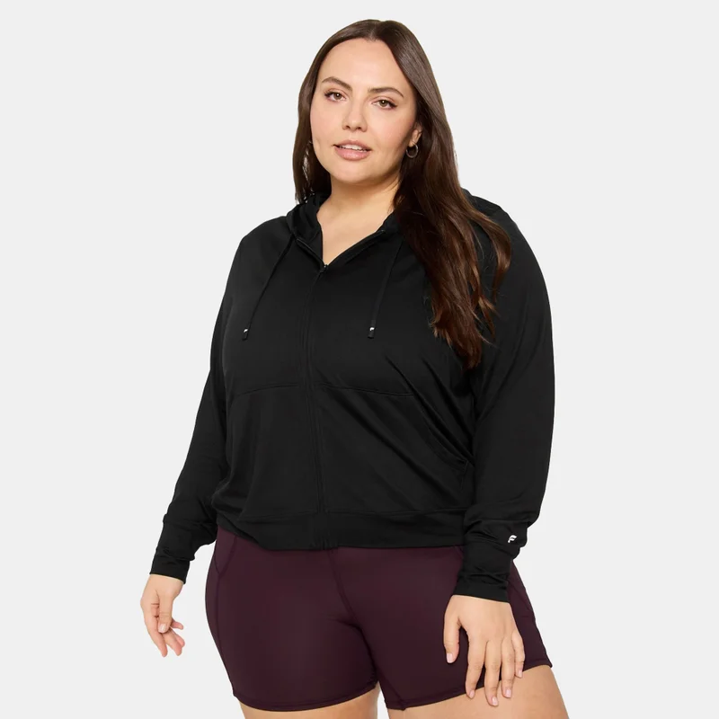 Fabletics Black Women's Cloud Jersey Hoodie for Women | Best Price UAE