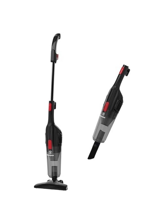 Westinghouse USA 3-in-1 Handheld Stick Vacuum Cleaner – Black – 600W Upright & Handheld – 17Kpa Suction, Lightweight Design, 1.2L Dust Capacity (UAE Version) - 2 Years Warranty