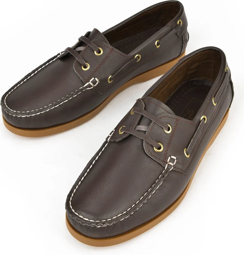 Ziya , Men's Genuine Leather Casual Shoes 141423Z33 Brown