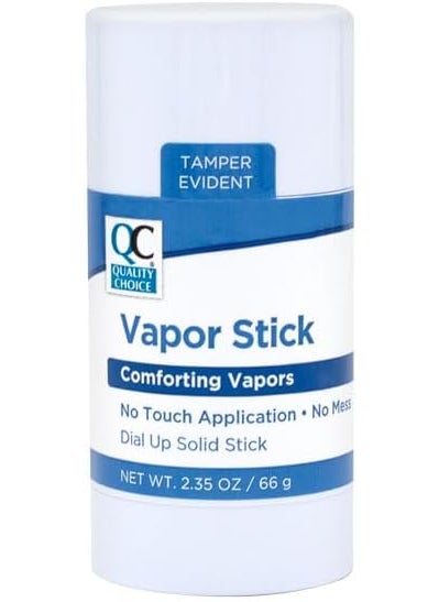 Quality Choice Quality Choice Vapor Stick, Large 2.35 Ounce Solid Stick with Convenient No Mess Dial Up for Easy Application, Comforting Vapors, Fast Drying, 