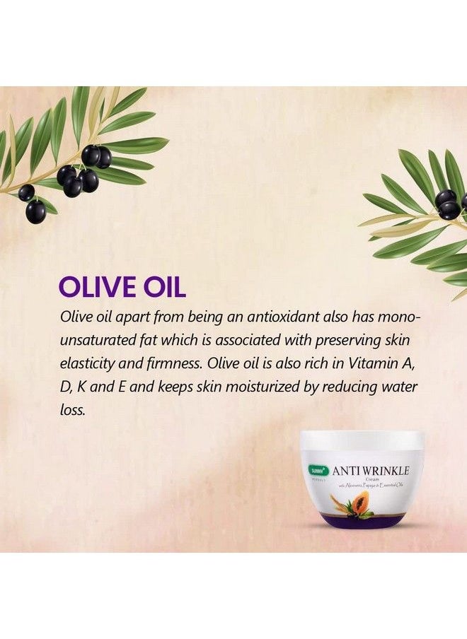 Sunny Anti Wrinkle Cream Blend Of Vitamins Essential Oils & Herbal Extracts ; Maintains Skin Elasticity ; Deep Skin Hydration ; Keep Skin Toned & Supple ; 50Gm (Pack Of 2)  - Image 4