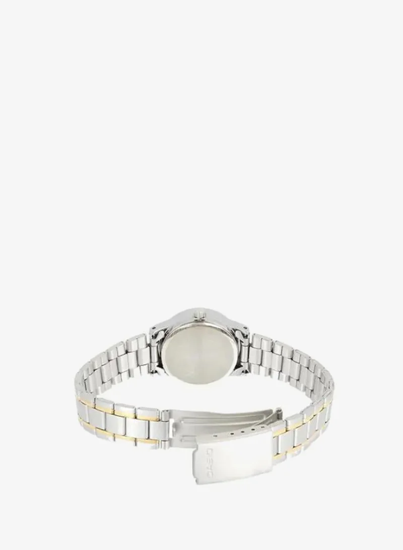 كاسيو Women's Analog Display Watch With Silver Stainless Steel Strap - LTP-V002SG-9A
