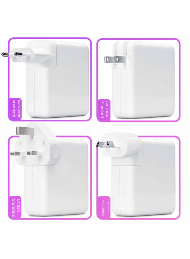 Laptop Power Adapter 45w 60w 85w Pd Fast Charging 30w 61w 87w 96w Charger-Color:European Standard + White Card Carton Packaging-Specifications:PD 87W +2m Fast Charging Line - Image 3