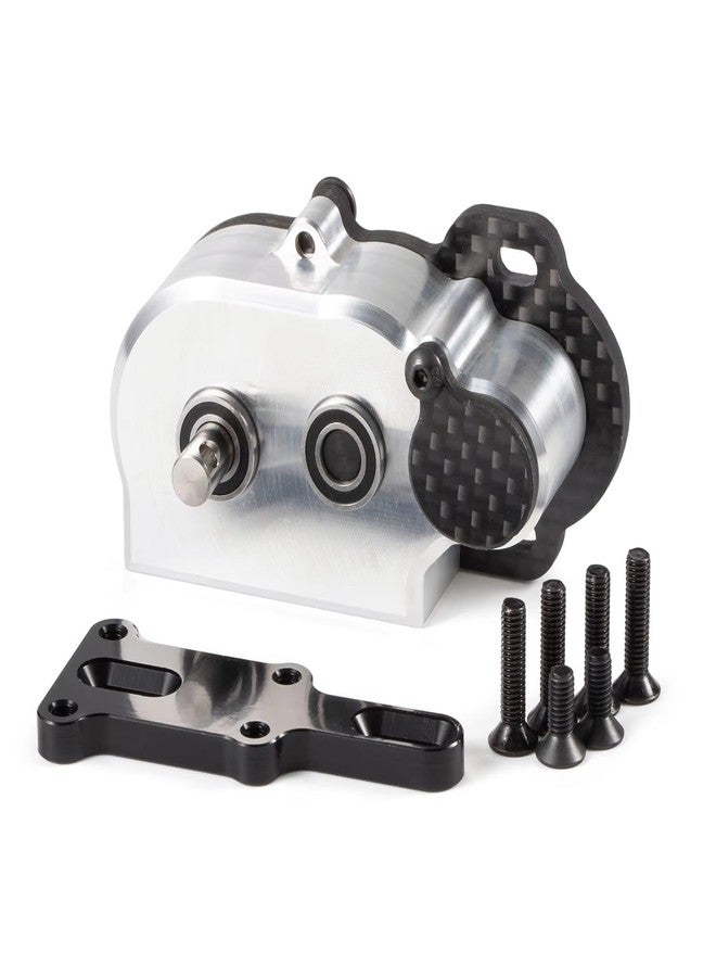 CobraCrawler NOD Transmission Tiny LCG Gearbox,LCG Transmission,Machined Ultralight LCG Transmission Tiny Gearbox with Slidable Shim for Straight Axle Axial AR44 AR45 Enduro Vanquish F9 F10 (Silver) - Image 1