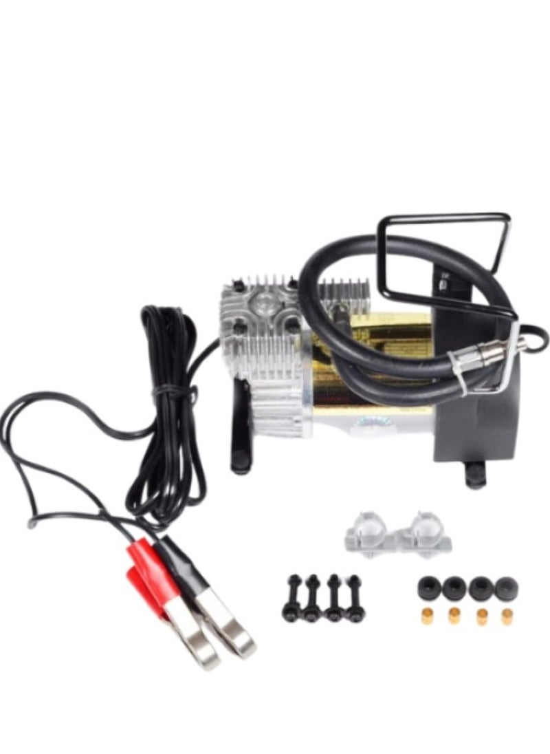 camel Air Compressor, Al-Jamal Super Safari 1-Cylinder Professional Tire Inflator With 12V Power And 150 PSI, Equipped With An Air Pressure Gauge And Automatic Thermal Reset Protection Feature.  - Image 3