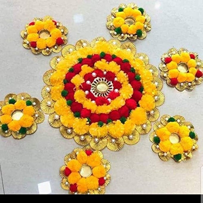 HOME DECORATIVE RANGOLI SET OF 7
