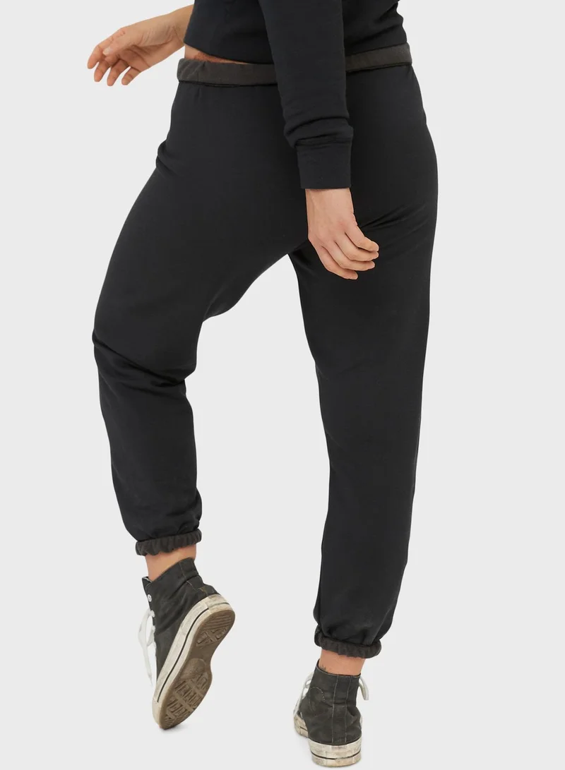 Aerie High Waist Cuffed Sweatpants