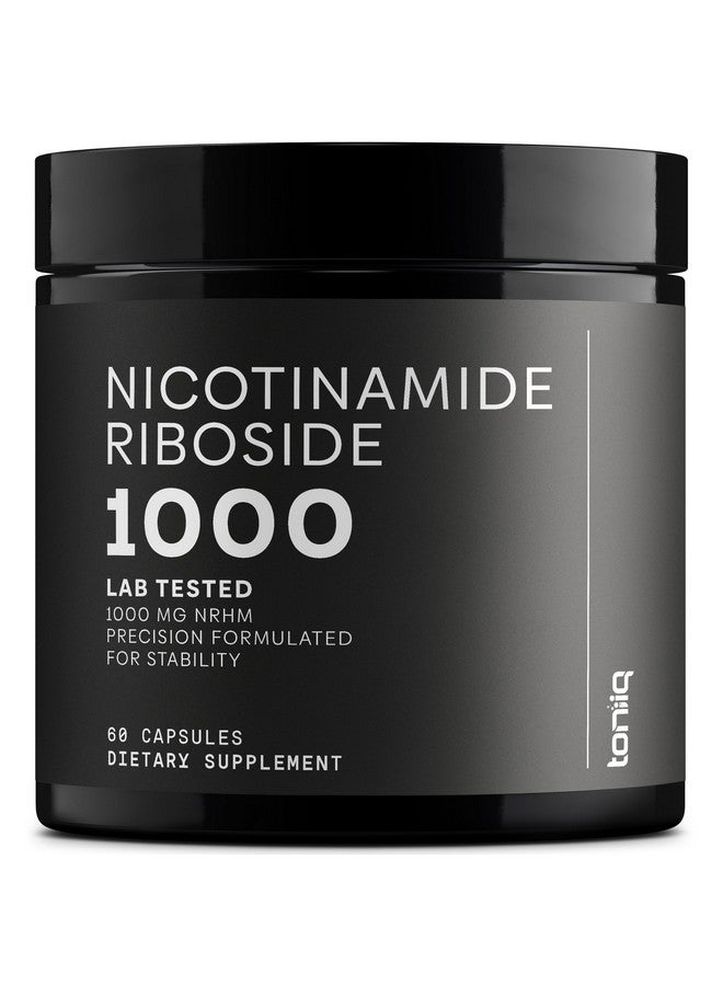 Toniiq Nicotinamide Riboside 1000 mg - High-Potency NR Supplement & NAD Supplement - Stabilized NRHM Formula - 60 Vegan Capsules - Third-Party Tested - Image 1