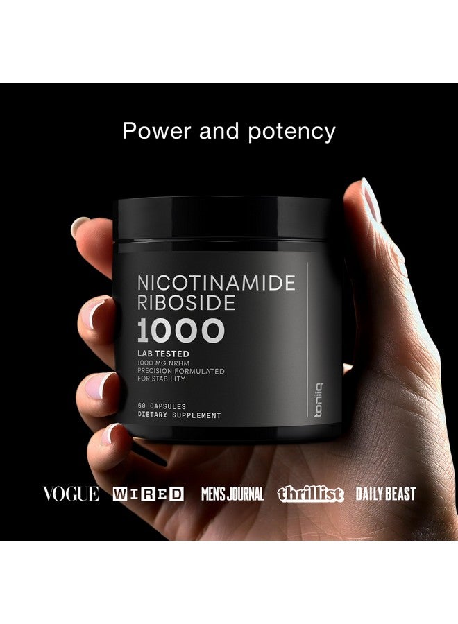 Toniiq Nicotinamide Riboside 1000 mg - High-Potency NR Supplement & NAD Supplement - Stabilized NRHM Formula - 60 Vegan Capsules - Third-Party Tested - Image 2