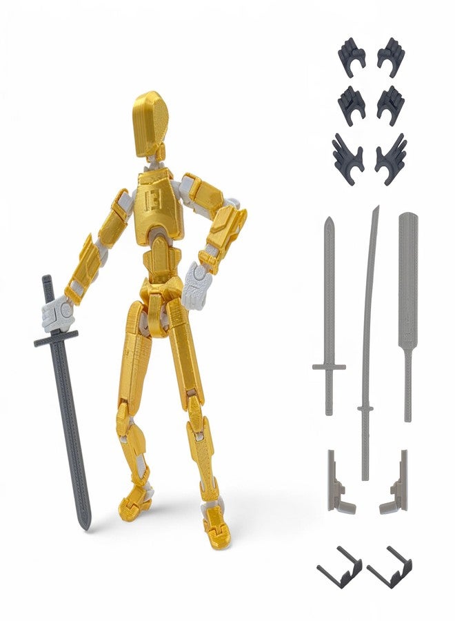 HEYNZ Fully Articulated Action Figure, 3D Printed Robot Assembly Kit, 5.4 Inch Poseable Toy, DIY Collectible Model, Warrior Combo - Image 4