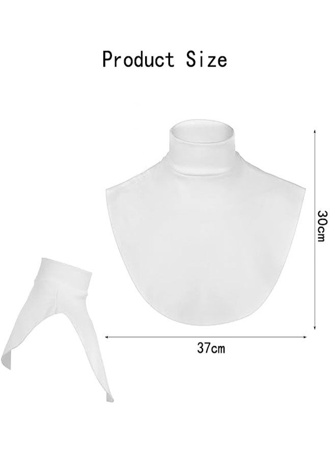 HOOTO 4Pcs Detachable Fake Turtleneck Collar Mock Turtleneck Collar False Half Blouse Collars for Women - Image 2