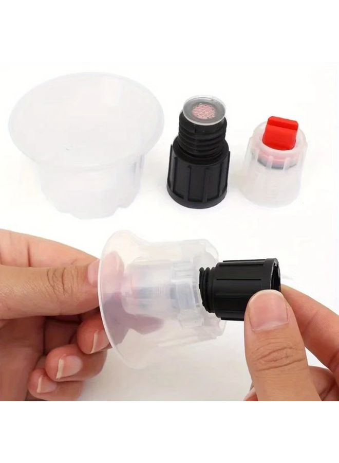 5pcs White Car Wash Foam Nozzle Water Spray Gun For Windscreen With Internal Thread 16mm - Image 3