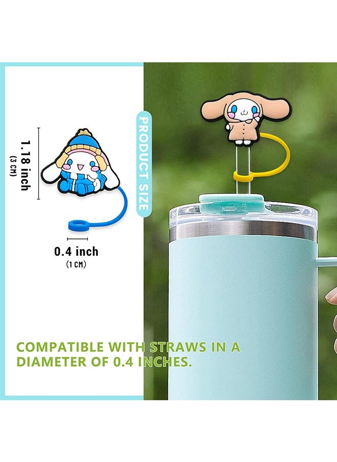 Generic - Sanrio series straw cap Kuromi Melody dust plug 0.4 in/10mm cartoon creative straw cover for Stanley Cup, Straw Topper Compatible with 30&40 Oz Tumbler - Image 1