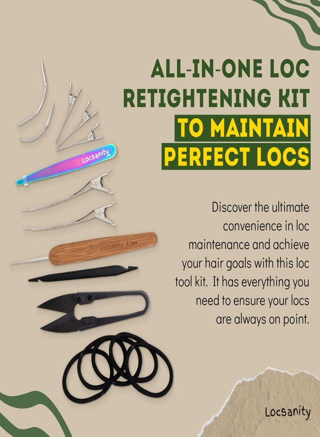 Locsanity Dreadlock Retightening and Interlocking Tool Kit for Sisterlocks, Microlocks, Small Locs, and Medium Locs - Metal Hair Tools for Dreads, Braids, and Locs Maintenance - Image 2