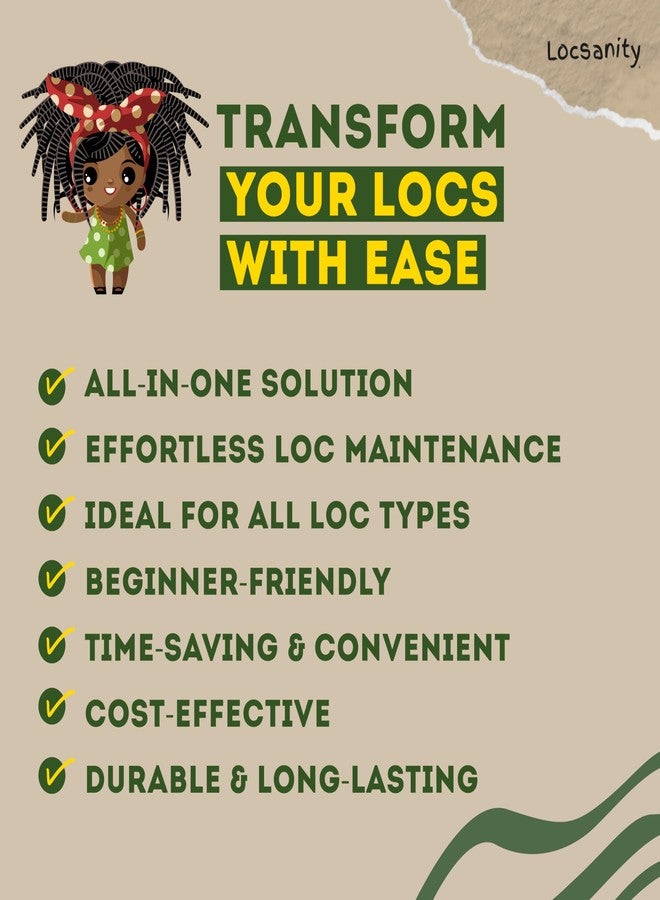 Locsanity Dreadlock Retightening and Interlocking Tool Kit for Sisterlocks, Microlocks, Small Locs, and Medium Locs - Metal Hair Tools for Dreads, Braids, and Locs Maintenance - Image 3