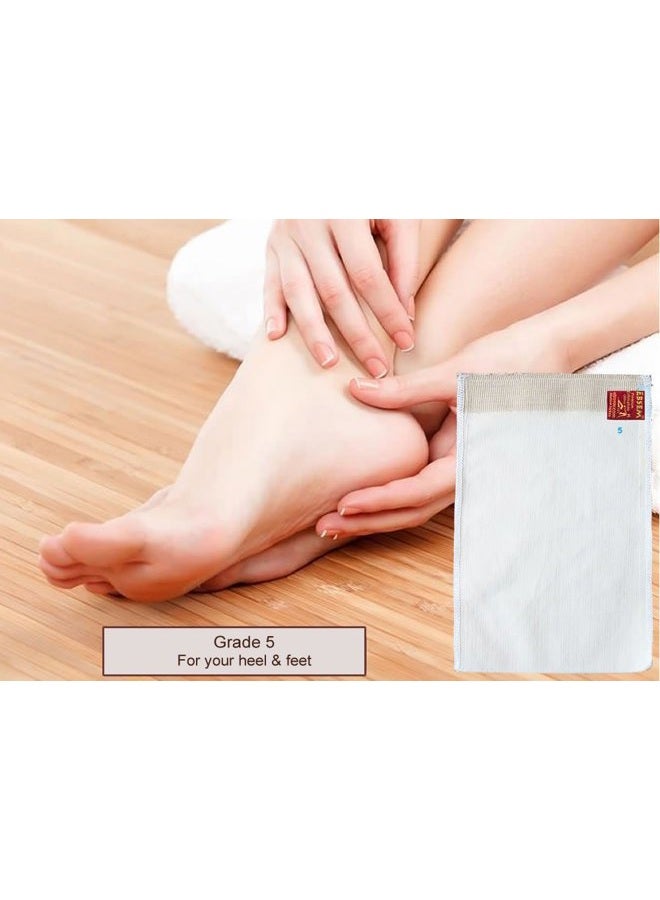 Ebsem (Grade 5 for your heel & feet (Very thick texture) - For Heel Foot File Turkish Bath Hamam Hammam Spa Exfoliator Peeling Glove Kese Mitt for Smooth Feet Exfoliating Gloves - Image 1