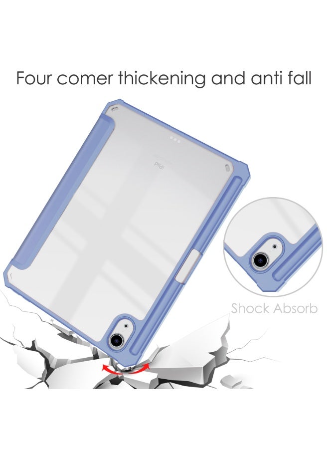 general iPad Mini 7 Case with Pencil Holder (2024), iPad 8.3 inch Clear Shell Cover with Translucent Back Corner, Bumper Protector Case, Auto Wake/Sleep - Image 3