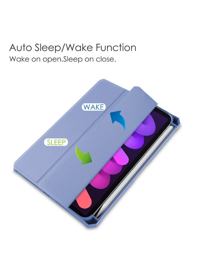 general iPad Mini 7 Case with Pencil Holder (2024), iPad 8.3 inch Clear Shell Cover with Translucent Back Corner, Bumper Protector Case, Auto Wake/Sleep - Image 2