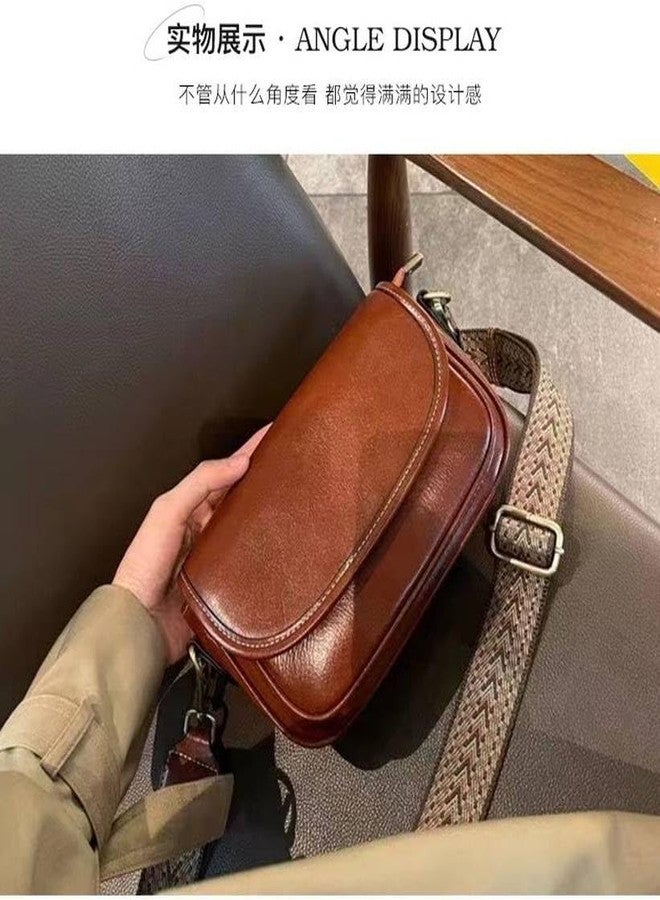 HaveGlam Women’s Faux Leather Saddle Crossbody Bag with Adjustable Strap - Classic Medium Shoulder Purse, Vintage Messenger Satchel for Travel and Daily Use - Image 2