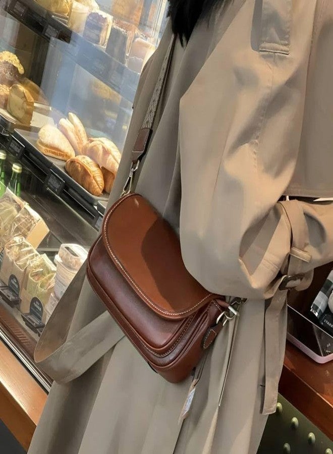 HaveGlam Women’s Faux Leather Saddle Crossbody Bag with Adjustable Strap - Classic Medium Shoulder Purse, Vintage Messenger Satchel for Travel and Daily Use - Image 3