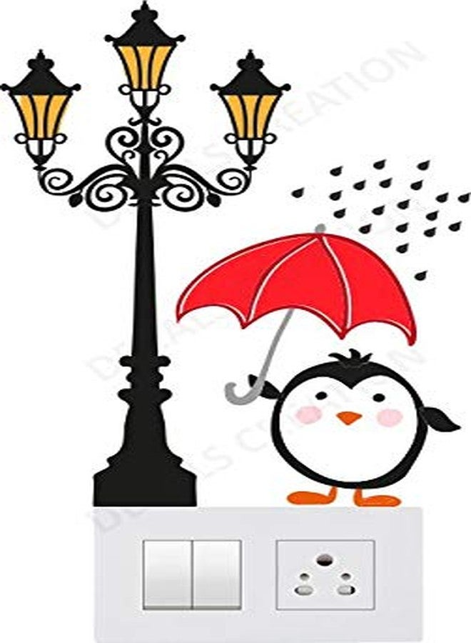 Decals Creation Vinyl Self-Adhesive Multicolor Switch Board Wall Sticker Standard Size Switch Sticker - Pack of 1(6 Stickers)26x4x4cms - Image 2