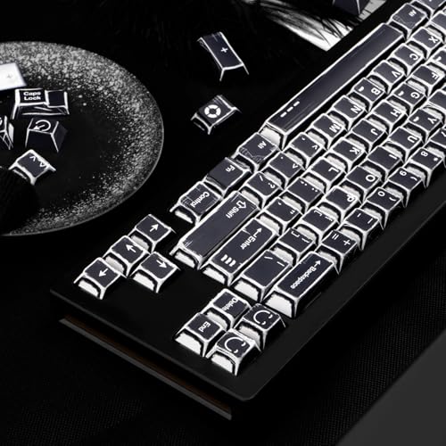 GEKUCAP PBT Keycaps 136 Keys Manga Theme Custom Keycaps Set, Cherry Profile Dye-Sublimation Black Key Caps for 61/64/68/84/87/100/104/108 Cherry Gateron MX Switches Mechanical Keyboard - Image 4