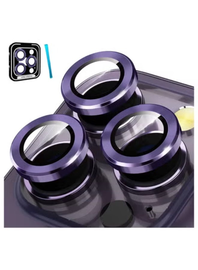 TIGER Lens Protector for iPhone 14 Pro (6.1") & iPhone 14 Pro Max (6.7") – 9H Tempered Glass with Metal Ring Cover Film – Scratchproof, Shockproof, Ultra Clear - Image 5