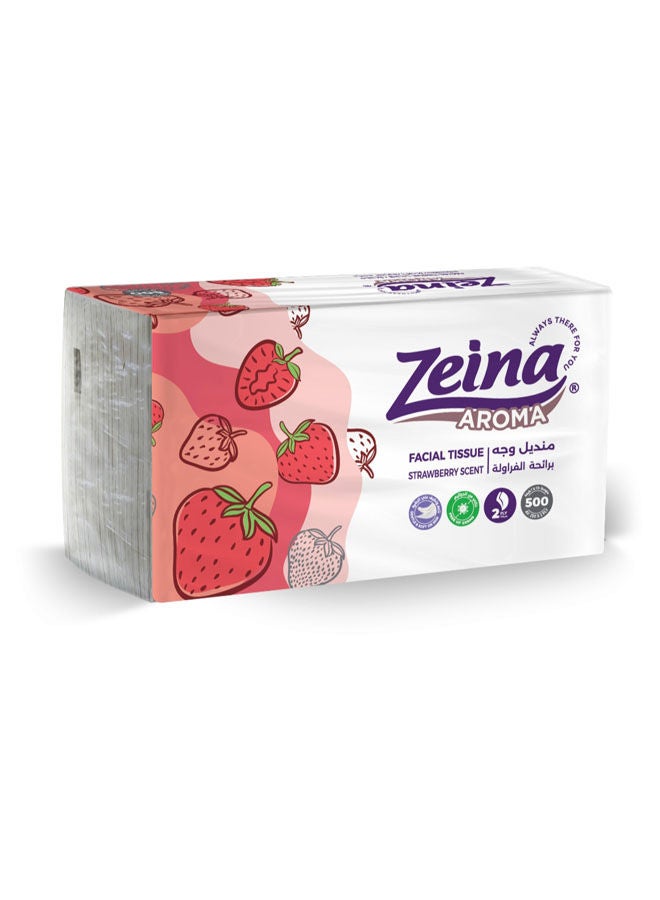 Facial Tissues - Aroma Strawberry 500 Tissues