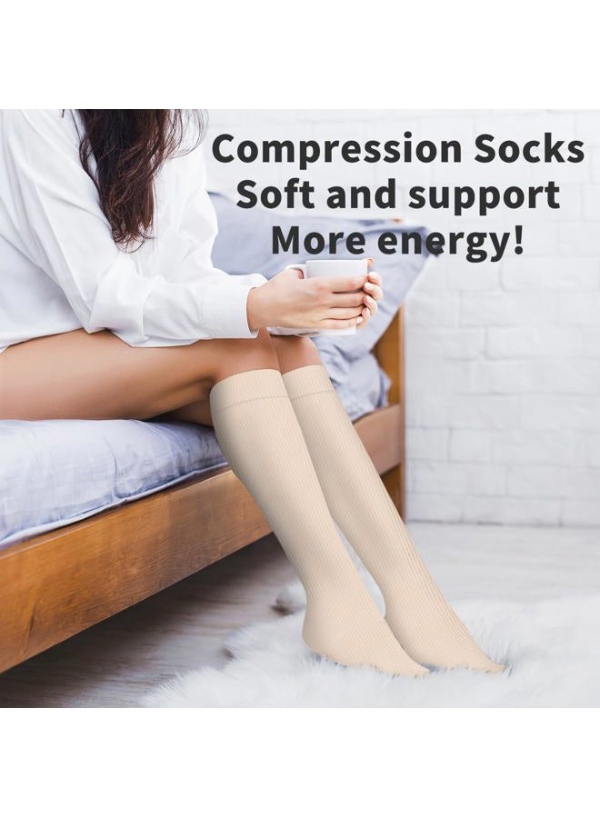 COOLOVER Copper Compression Socks for Women and Men(6 Pairs)-Best Support for Running, Athletic, Nursing, Travel - Image 4