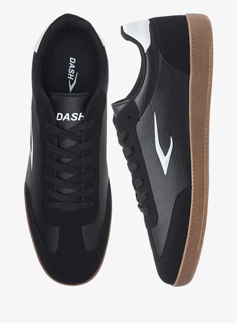 Dash Men Panelled Sneakers with Lace-Up Closure