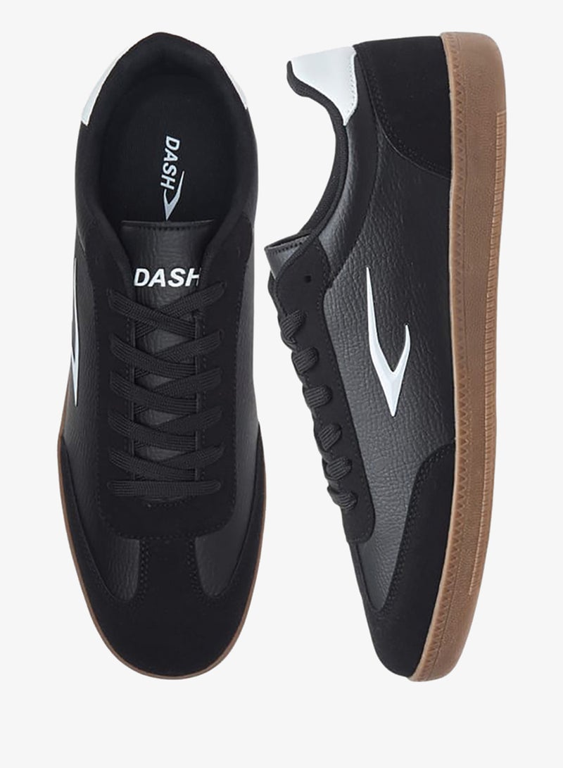 Dash Men Panelled Sneakers with Lace-Up Closure - Image 1