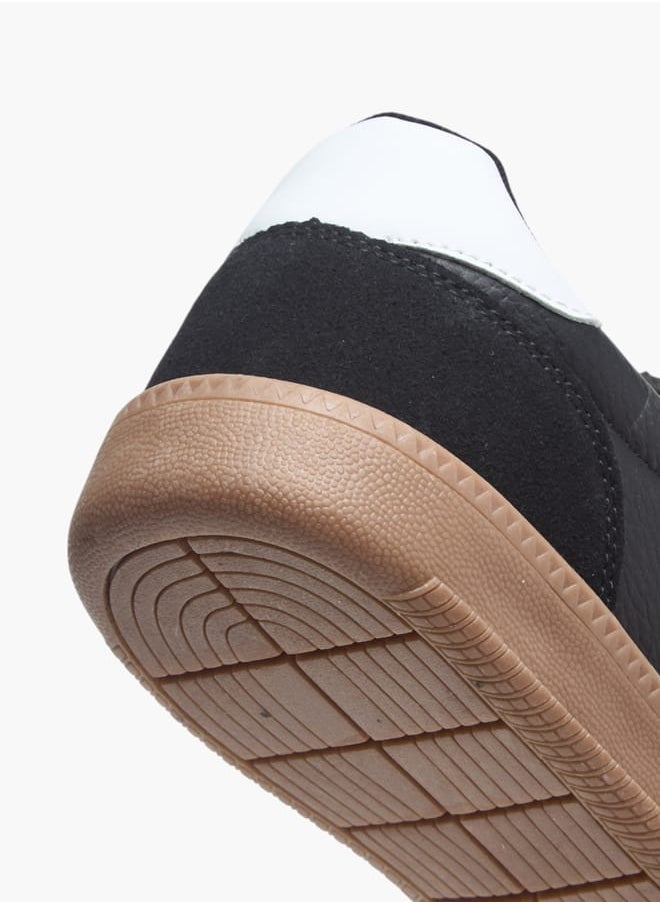 Dash Men Panelled Sneakers with Lace-Up Closure  - Image 5