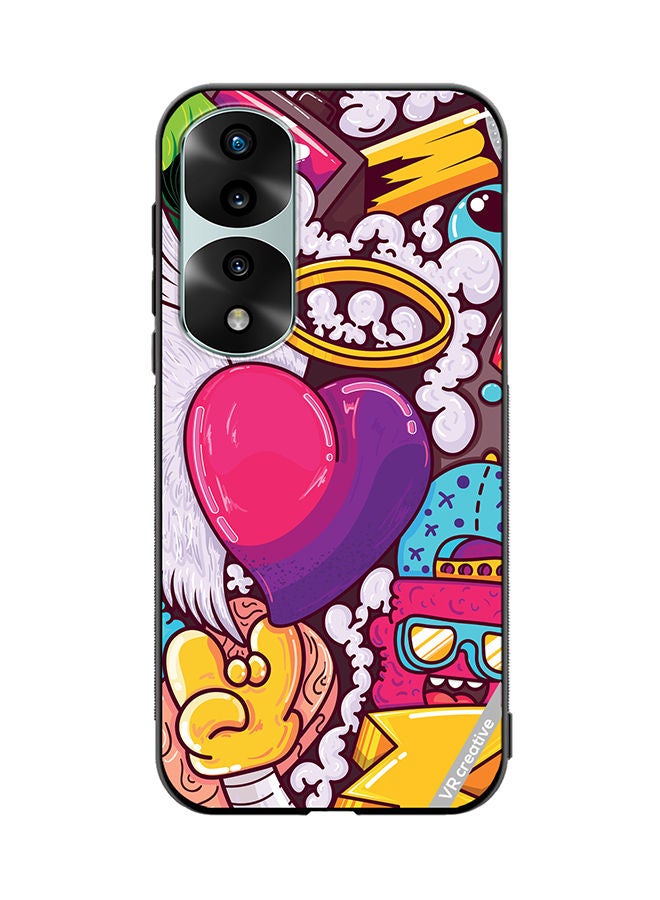VR CREATIVE Protective Case Cover For Honor 70 Pro plus Graphitti Design Multicolour - Image 1