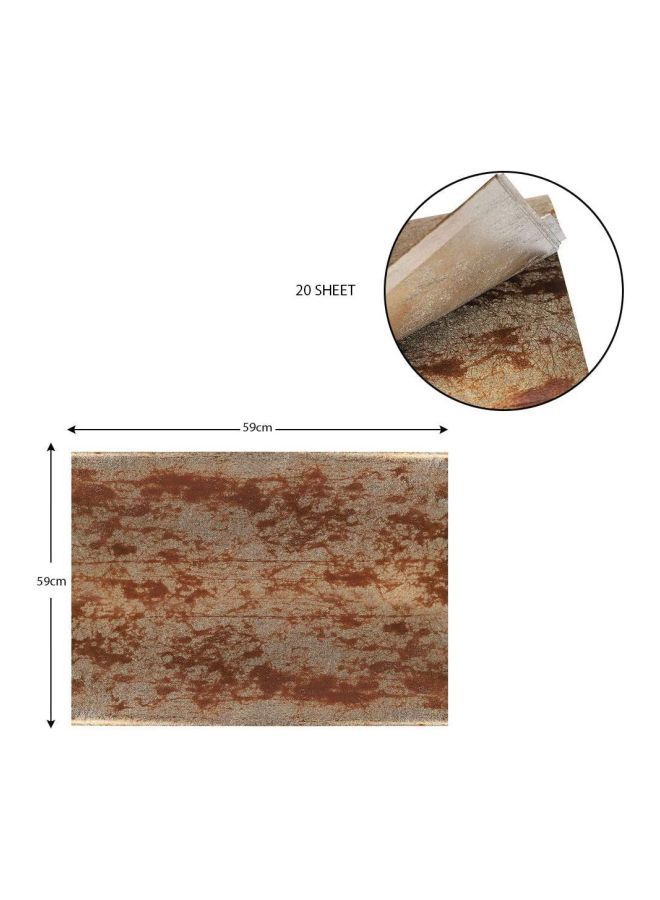 نيبمينينت ورق تغليف الهدايا مكون من 20 قطعة بني/بيج - Image 2